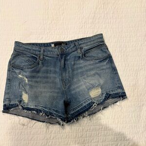 Kut from the Kloth Distressed Blue Jean Shorts